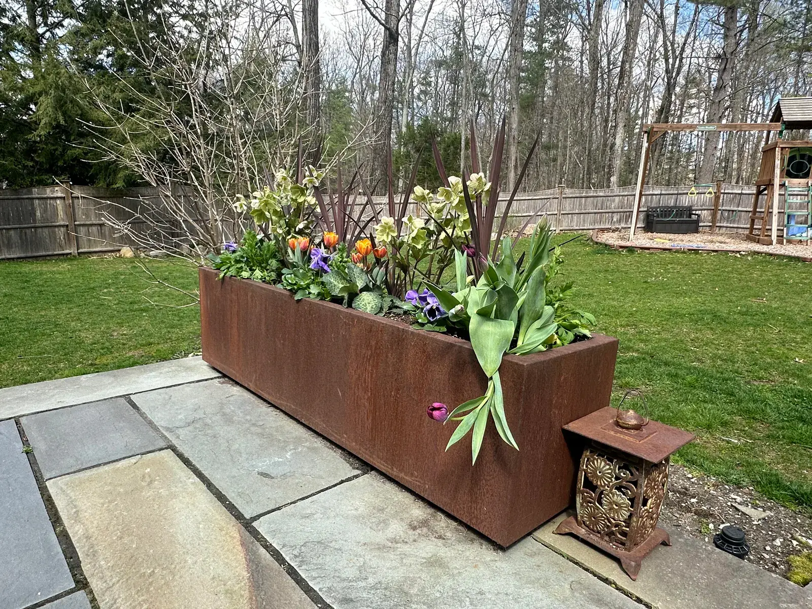 Layered container planting